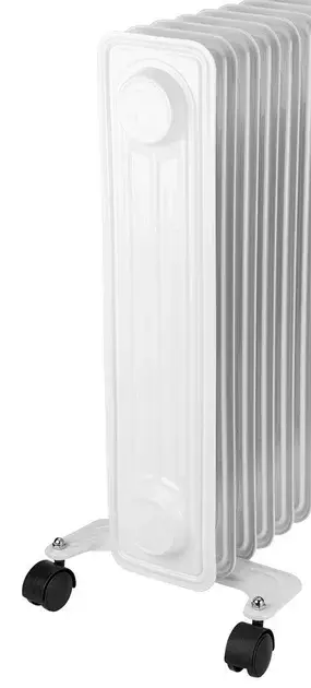 Масляний радіатор Neo Tools, 20м2, 1500Вт, мех. упр-ння, 7 секцій, білий - фото - №1