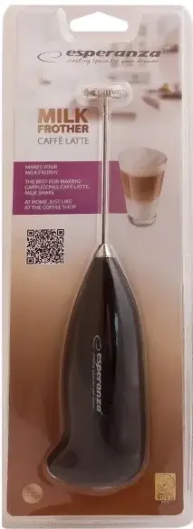 Спiнювач для молока ESPERANZA Milk Frother Black, обмінна гарантія, EKF001K - фото - №4