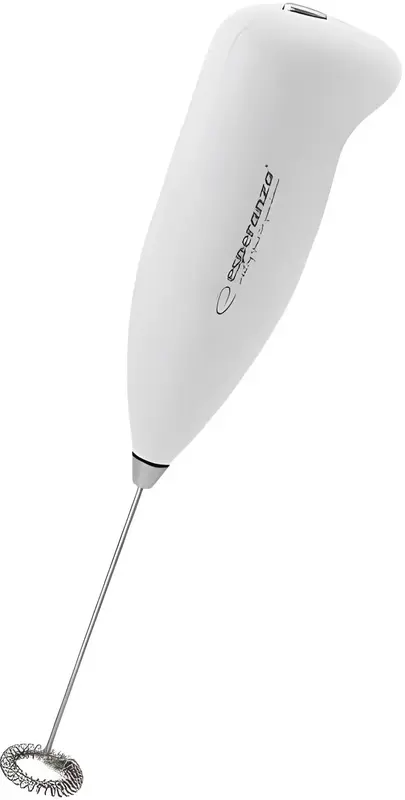 Спiнювач для молока ESPERANZA Milk Frother White, обмінна гарантія, EKF001W - фото - №0