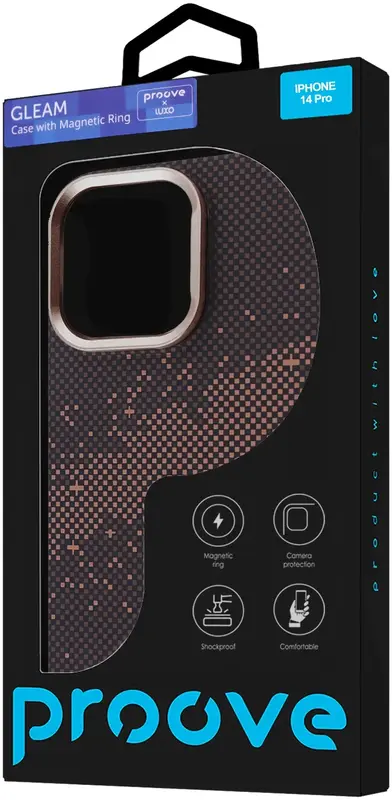 Чохол Proove Gleam Case with Magnetic Ring iPhone 14 Pro (milky way) - фото - №2