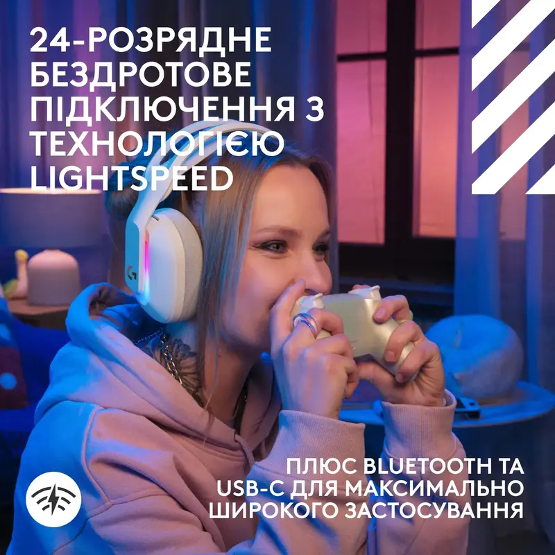Ігрова гарнітура Logitech G ASTRO A20 X LIGHTSPEED WHITE - фото - №8