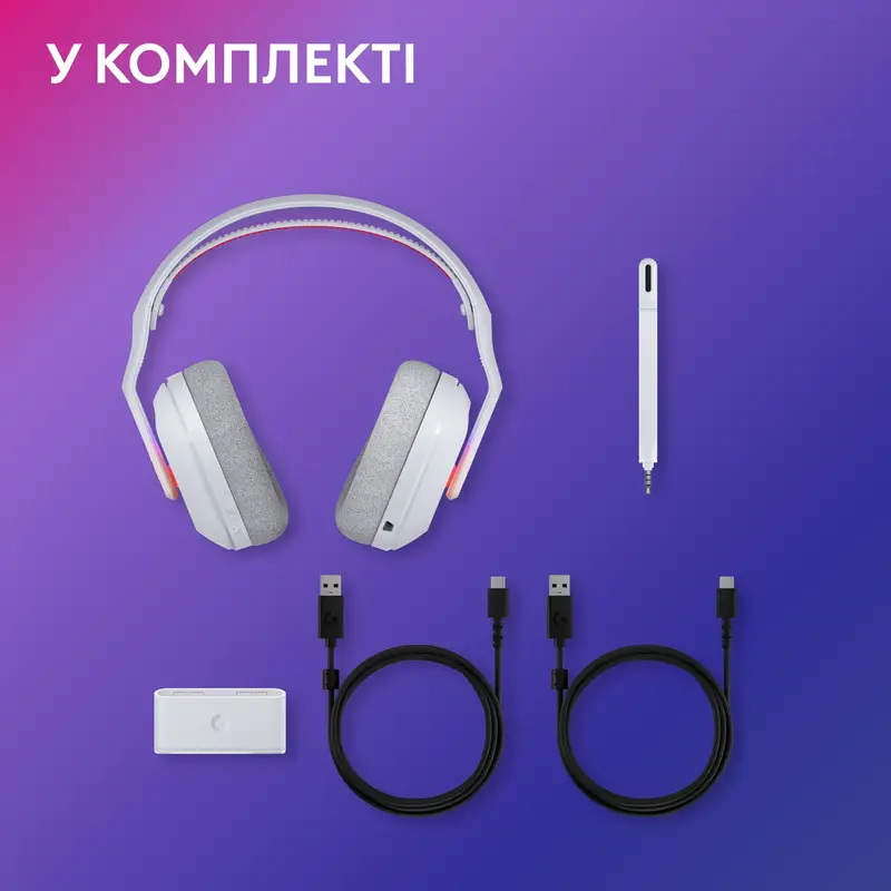 Ігрова гарнітура Logitech G ASTRO A20 X LIGHTSPEED WHITE - фото - №11