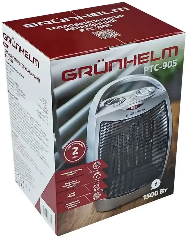 Тепловентилятор Grunhelm PTC-905 - фото - №2