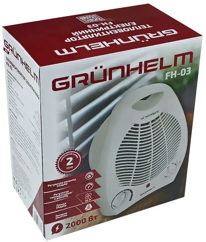Тепловентилятор Grunhelm FH-03 - фото - №2
