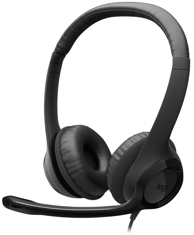 Гарнітура Logitech H390 USB-C Computer Headset - MIDNIGHT BLACK - фото - №0