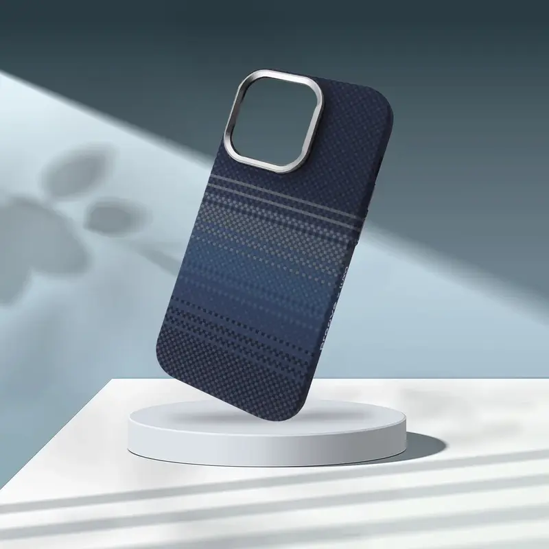 Чохол Proove Gleam Case with Magnetic Ring iPhone 15 Pro (blue stripes) - фото - №3