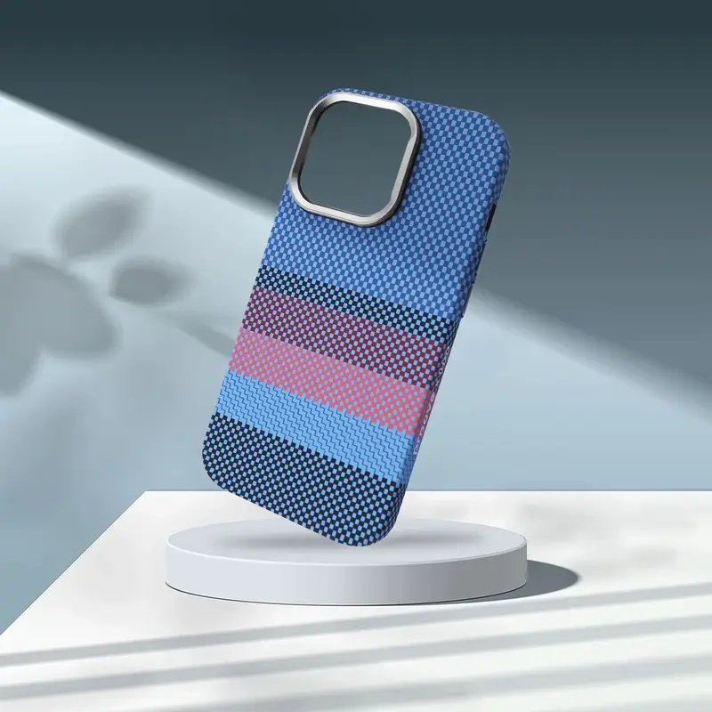 Чохол Proove Gleam Case with Magnetic Ring iPhone 15 Pro (blue border) - фото - №3