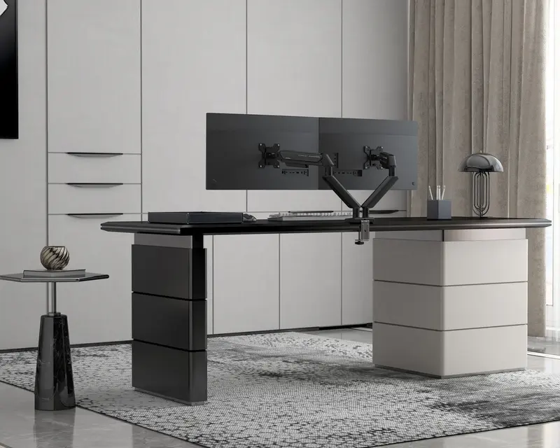 Настольное крепление для монитора Anda Seat Stealth II Duo 17''-32'' Black - фото - №9