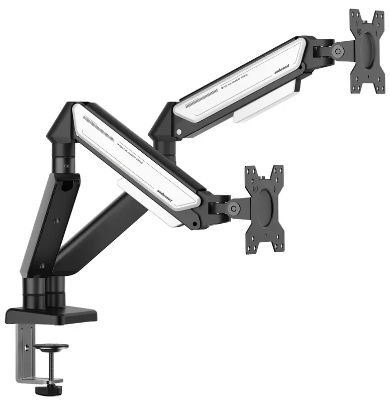 Настільне кріплення для монітора Anda Seat Stealth II Duo 17'“-32”' Black & White - фото - №2