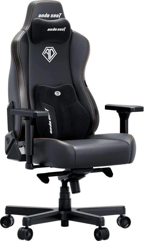 Ігрове крісло Anda Seat Kaiser 3E XL Black PVC - фото - №1