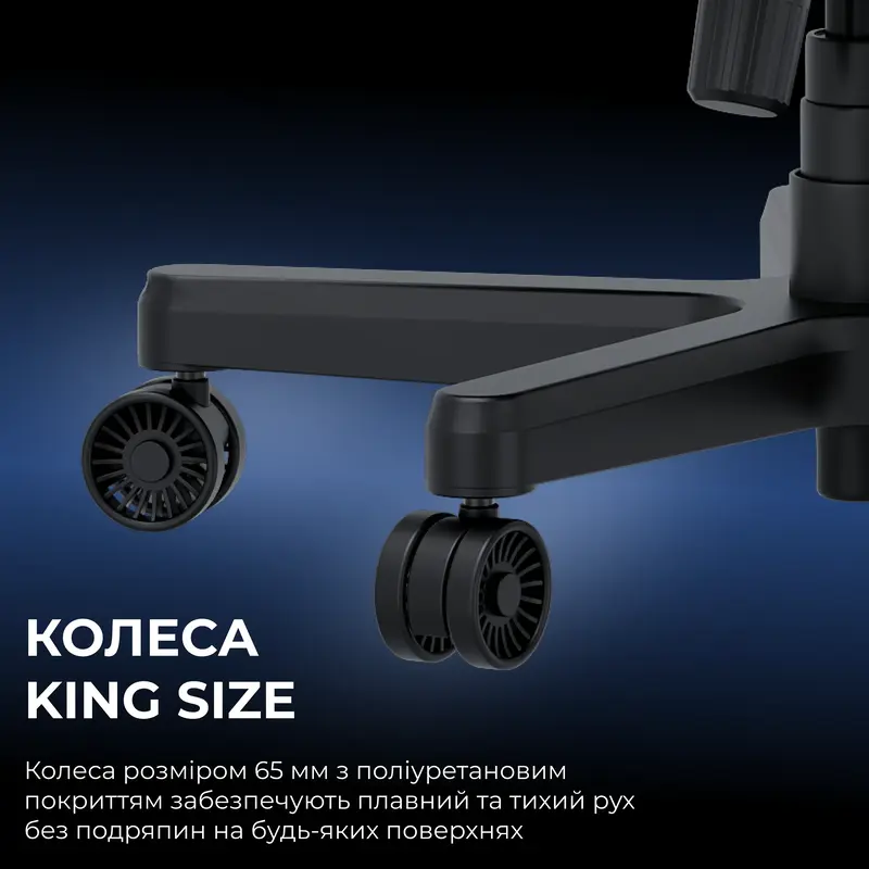 Ігрове крісло Anda Seat Kaiser 3E XL Black PVC - фото - №17