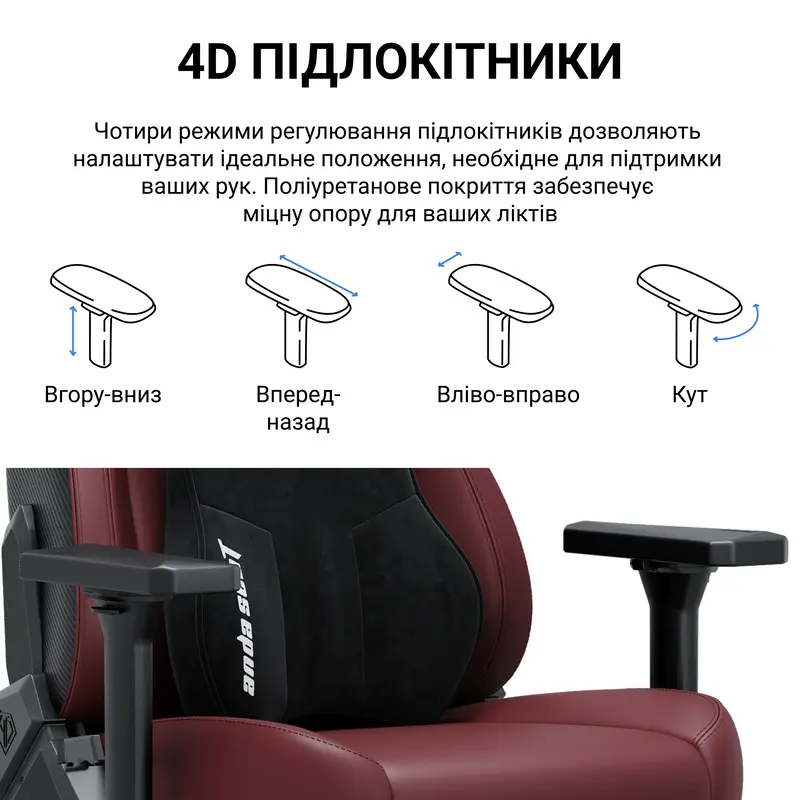 Ігрове крісло Anda Seat Kaiser 3E XL Dark Grey Fabric - фото - №14