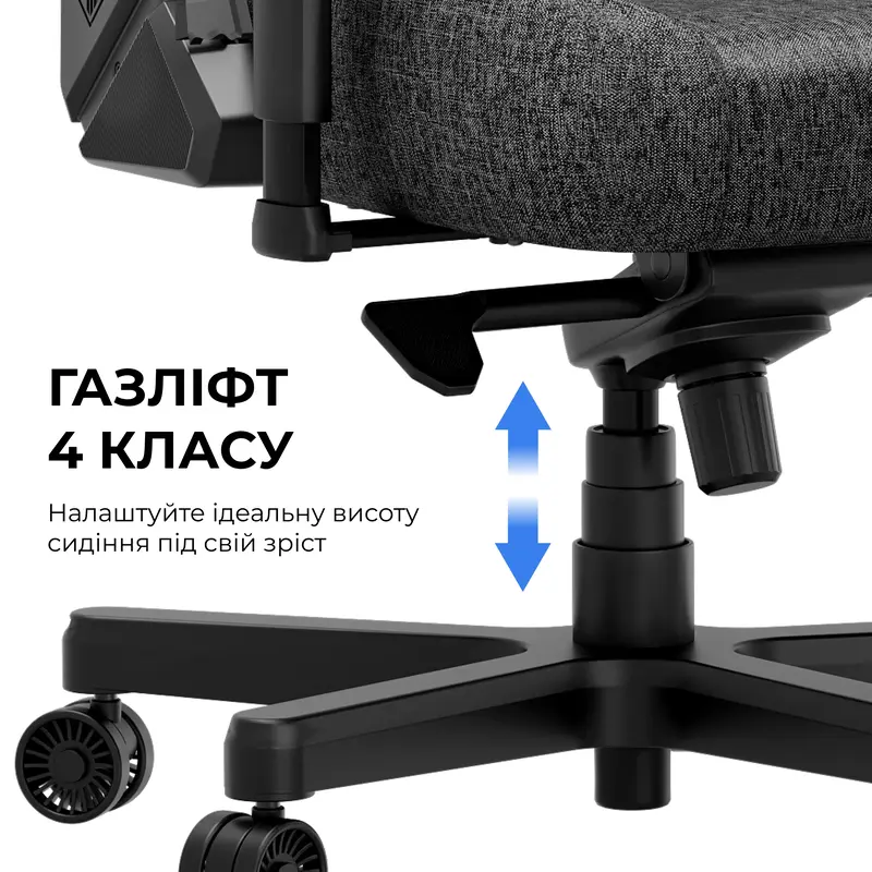 Ігрове крісло Anda Seat Kaiser 3E XL Dark Grey Fabric - фото - №16