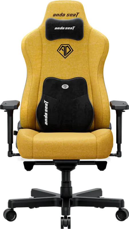 Ігрове крісло Anda Seat Kaiser 3E XL Bright Yellow Fabric - фото - №0