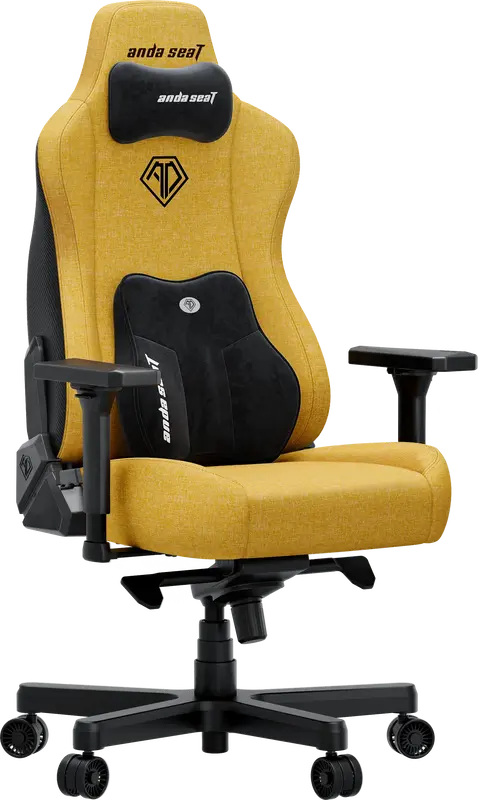 Ігрове крісло Anda Seat Kaiser 3E XL Bright Yellow Fabric - фото - №1