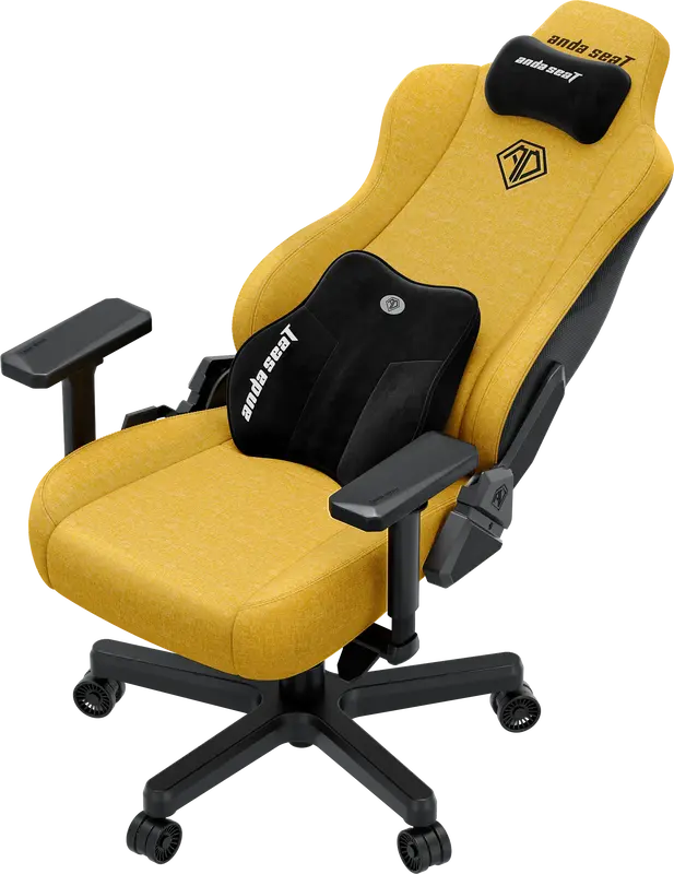 Ігрове крісло Anda Seat Kaiser 3E XL Bright Yellow Fabric - фото - №6