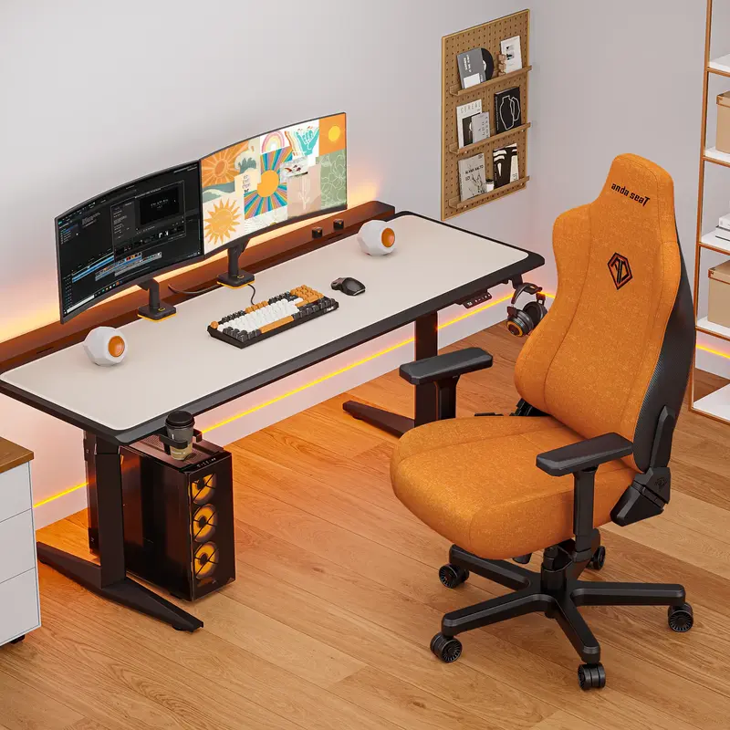 Игровое кресло Anda Seat Kaiser 3E XL Orange Fabric - фото - №8