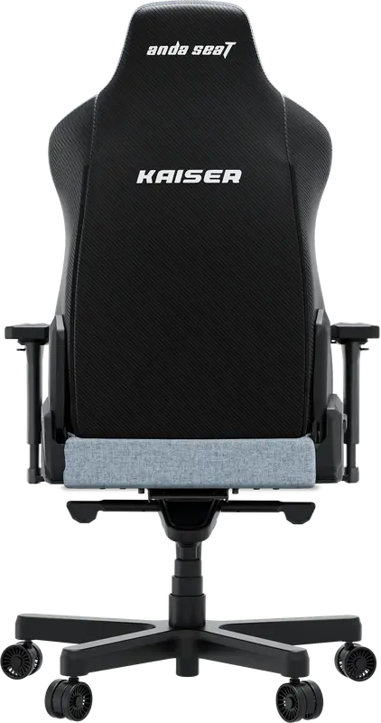 Ігрове крісло Anda Seat Kaiser 3E XL Сіро-блакитна тканина - фото - №3