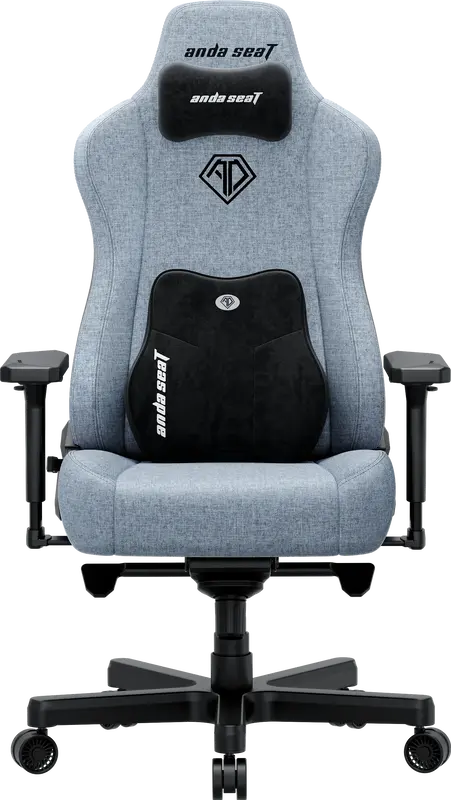 Ігрове крісло Anda Seat Kaiser 3E XL Сіро-блакитна тканина - фото - №0