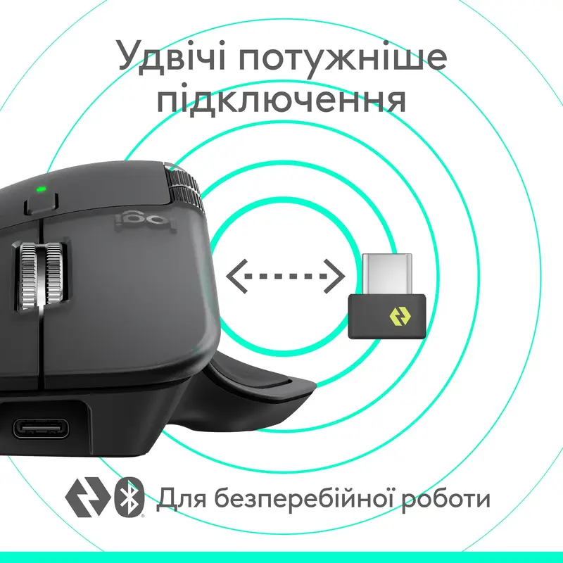 Миша Logitech MX Master 4 Performance Wireless Mouse - GRAPHITE - фото - №5