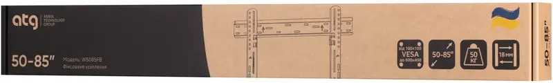 Кронштейн ATG W5085FB (50"- 85" Статичний) - фото - №6