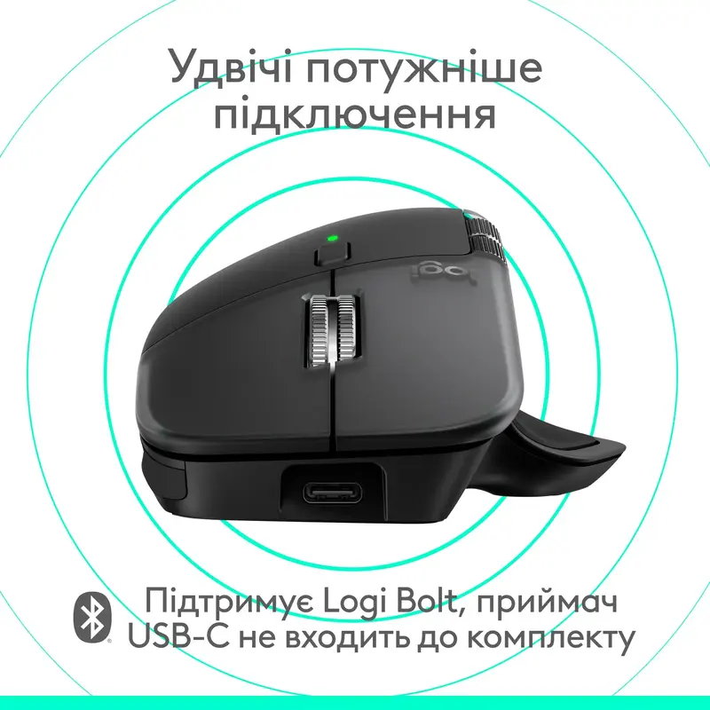 Миша Logitech MX Master 4 for Mac Performance Wireless Mouse - SPACE BLACK - фото - №5