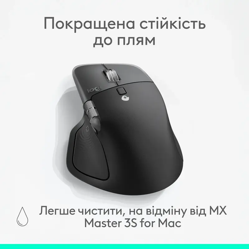 Миша Logitech MX Master 4 for Mac Performance Wireless Mouse - SPACE BLACK - фото - №8