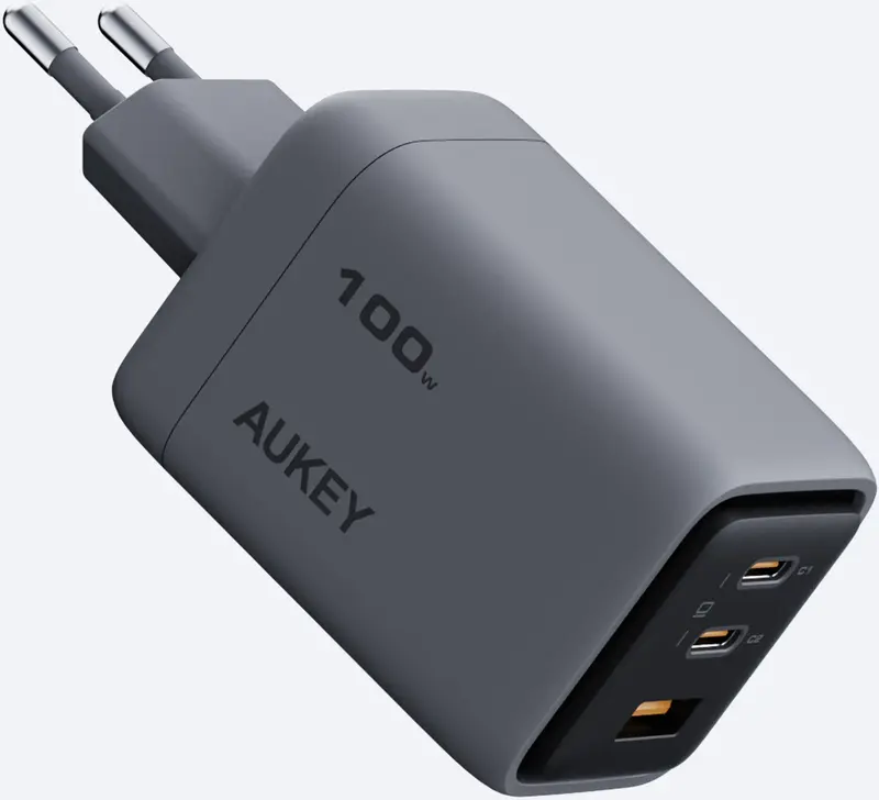Ун. МЗП Aukey Comet Mix (PA-C5) 100W GaN 2хType-C + USB - фото - №6