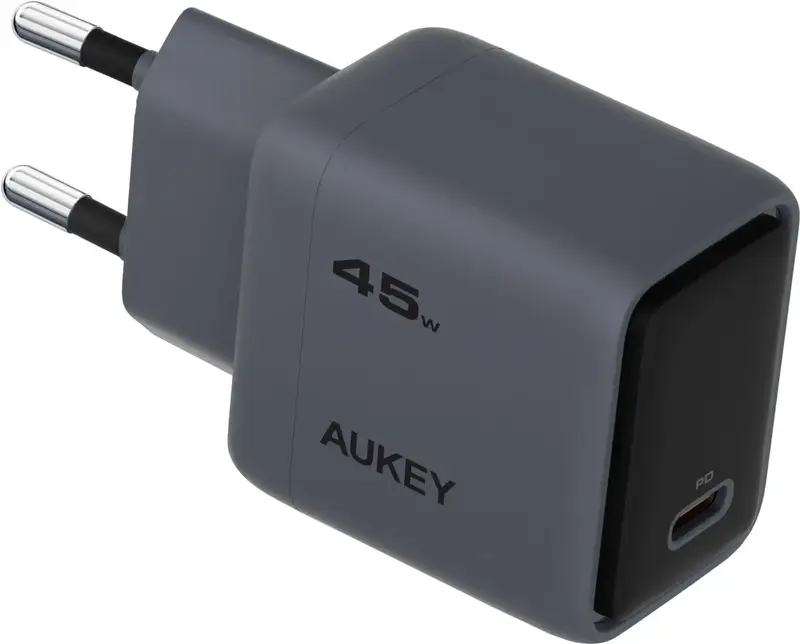 Ун. МЗП Aukey Comet (PA-C2) 45W GaN PD Type-C чорний - фото - №0