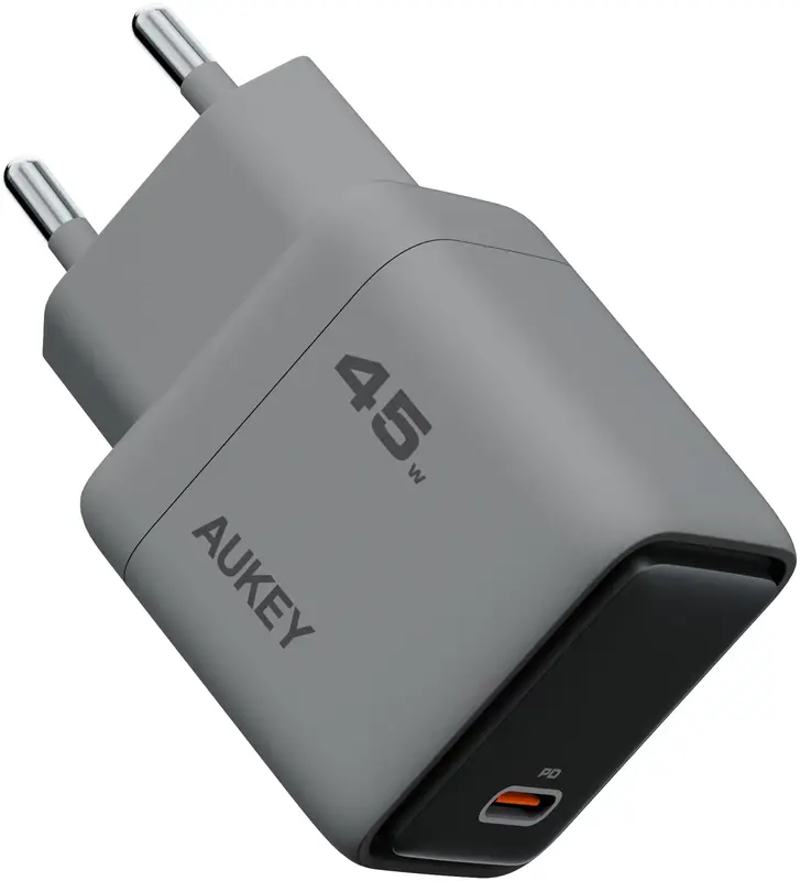 Ун. МЗП Aukey Comet (PA-C2) 45W GaN PD Type-C чорний - фото - №1
