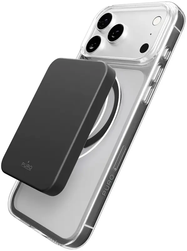 Чохол Puro Cover in TPU+PC "LITE MAG" with Magsafe for iPhone 17 Pro Max Transparent Black (PUIPC17P69LITEMBLK) - фото - №7
