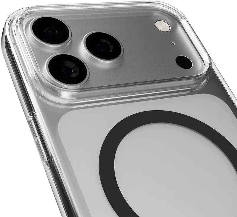Чохол Puro Cover in TPU+PC "LITE MAG" with Magsafe for iPhone 17 Pro Max Transparent Black (PUIPC17P69LITEMBLK) - фото - №2