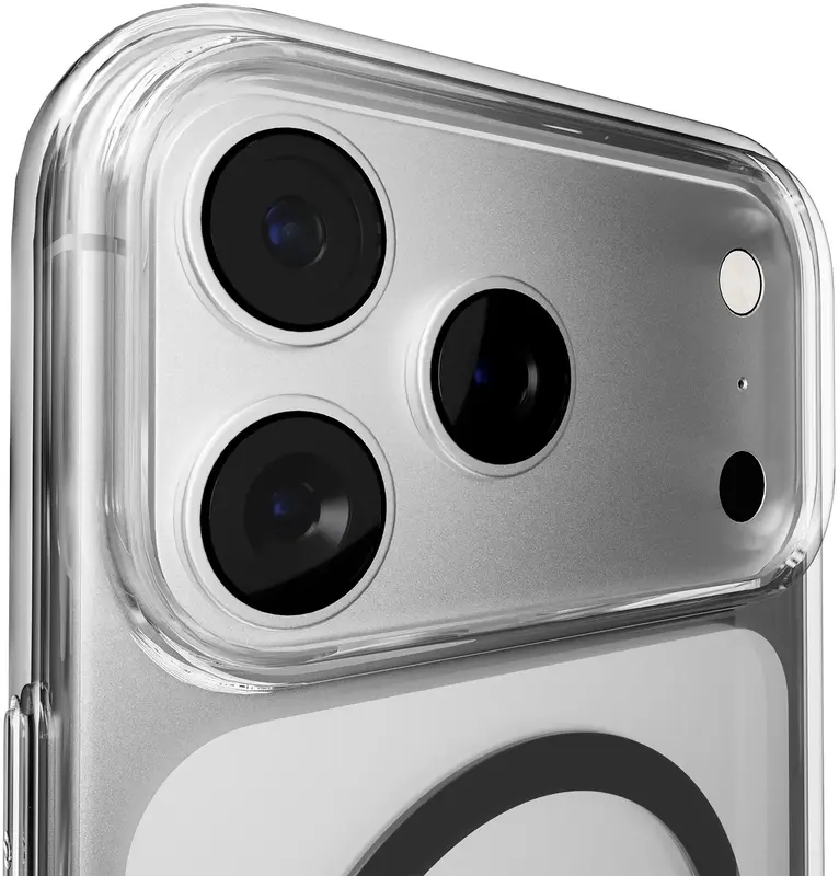 Чохол Puro Cover in TPU+PC "LITE MAG" with Magsafe for iPhone 17 Pro Max Transparent Black (PUIPC17P69LITEMBLK) - фото - №4