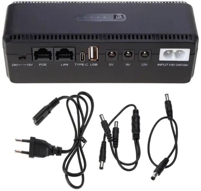 ПортДБЖ для WiFi маршрутизатора YEPO Smart DC-UPS New 2025 (10400mAh/DC/5-24V/POE) - фото - №4