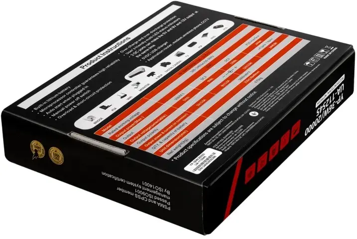 Порт.ДБЖ для роутера (маршрутизаторів) Yepo Mini DC-UPS YP-36W (20000mAh/LiFePO4) (UA-112545) - фото - №6