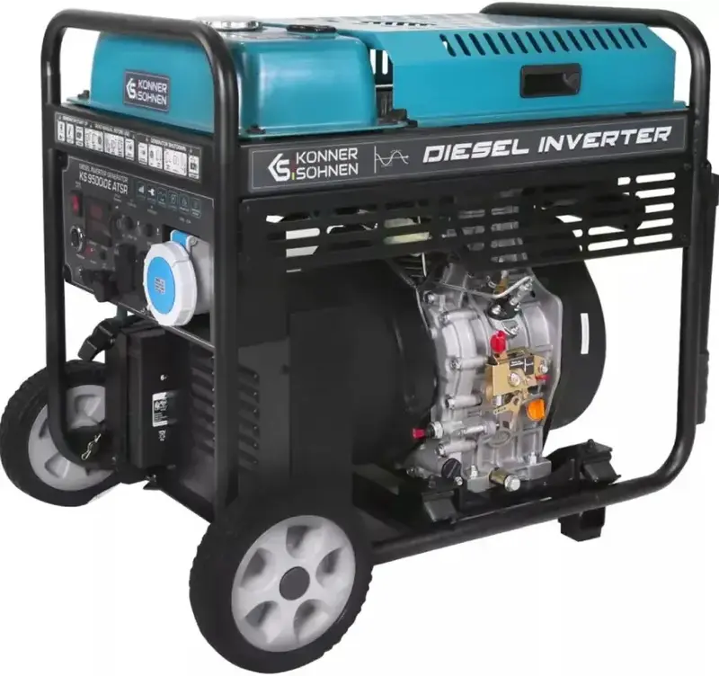 Дизельний інверторний генератор Konner&Sohnen KS 9500IDE ATSR, 230В, 9,5кВт, АВР(ATS), електростартер - фото - №6