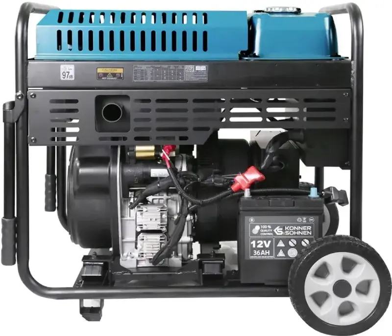 Дизельний інверторний генератор Konner&Sohnen KS 9500IDE ATSR, 230В, 9,5кВт, АВР(ATS), електростартер - фото - №4