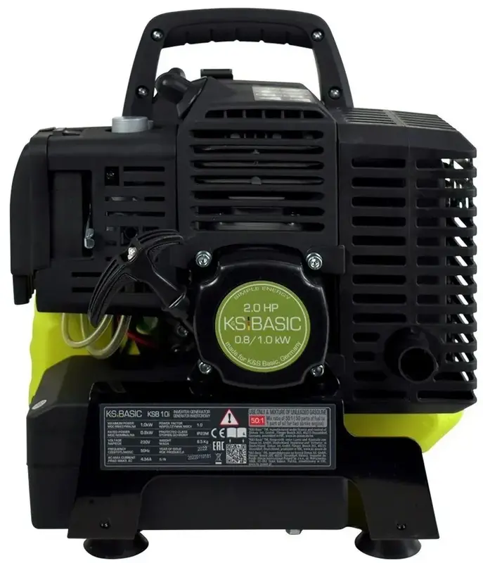 Генератор бензиновий інверторний Konner&Sohnen KSB 10i, 230В, 1.0кВт, ручний стартер, 8.5кг - фото - №6
