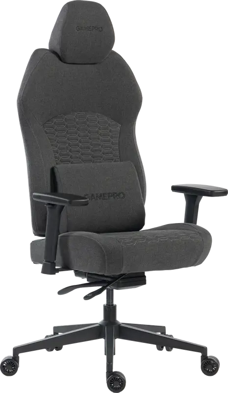 Крісло ігрове GamePro GC760DG Fabric Dark Gray - фото - №1