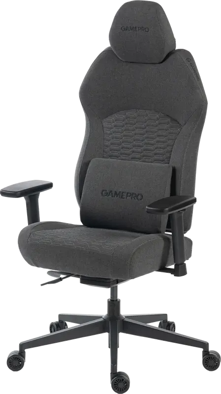 Крісло ігрове GamePro GC760DG Fabric Dark Gray - фото - №5