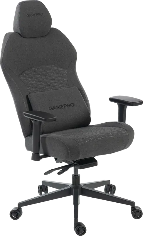 Крісло ігрове GamePro GC760DG Fabric Dark Gray - фото - №6