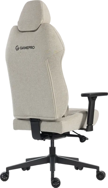 Крісло ігрове GamePro GC760LG Fabric Light Gray - фото - №3