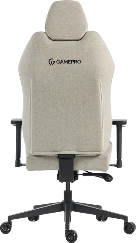 Крісло ігрове GamePro GC760LG Fabric Light Gray - фото - №4