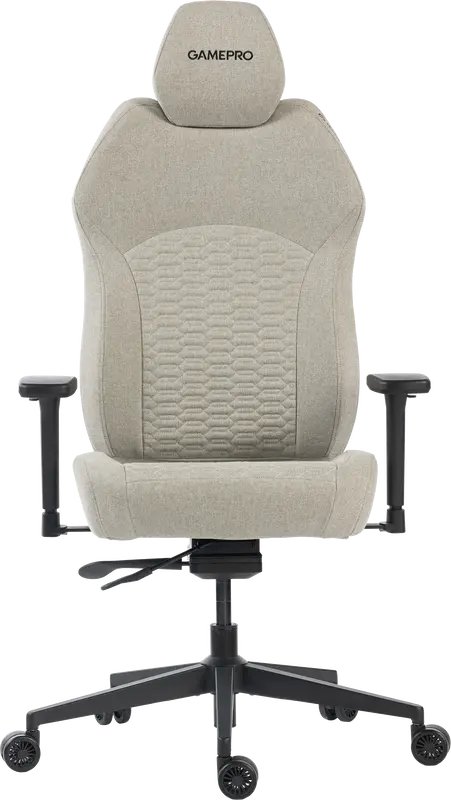 Крісло ігрове GamePro GC760LG Fabric Light Gray - фото - №8
