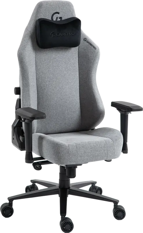 Крісло ігрове GamePro GC775DG Fabric Gray - фото - №1