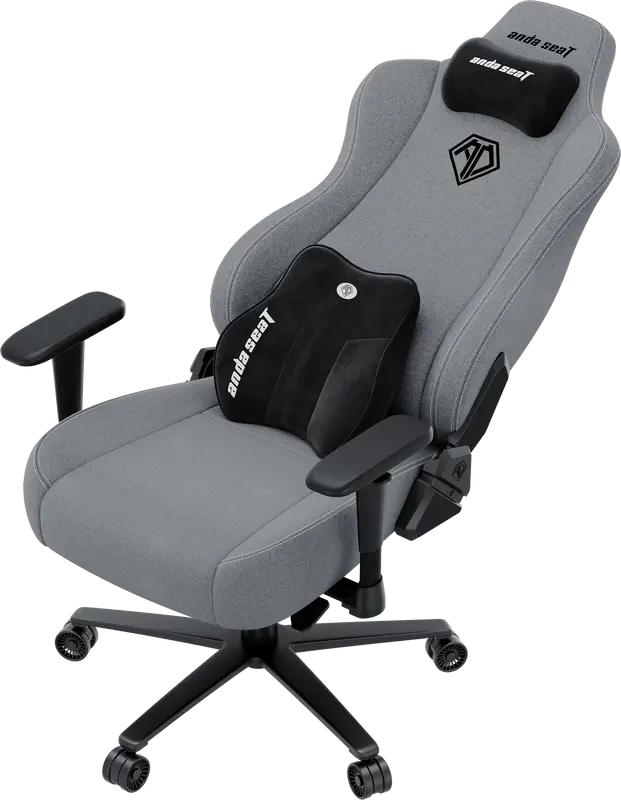 Крісло ігрове Anda Seat Novis Plus Fabric Grey Size XL - фото - №6