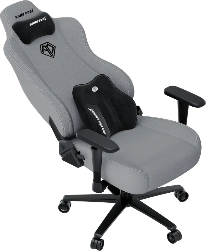 Крісло ігрове Anda Seat Novis Plus Fabric Grey Size XL - фото - №7