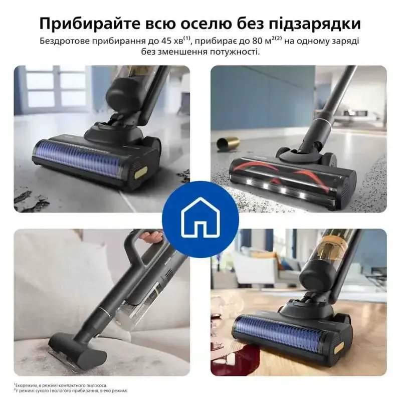 Аккумуляторный пылесос PHILIPS AquaTrio, 7000 Series XW7264/11 - фото - №11