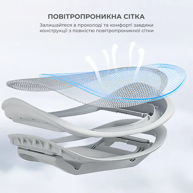 Крісло геймерське Sihoo Xallking X5C Mesh Grey - фото - №10