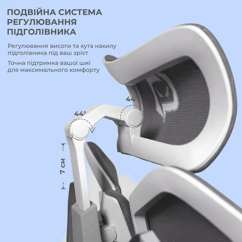 Крісло геймерське Sihoo Xallking X5C Mesh Grey - фото - №11